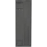Clean Line Lockers, Bank of 2, 24" x 15" x 76", Steel, Charcoal, Rivet (Assembled), Perforated Rideout Tool & Machine Inc.