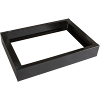 All-Welded Concorde - Heavy-Duty Lockers Recessed Base, 2 Banks, 4" H x 24" W x 17" D, Black, Steel Rideout Tool & Machine Inc.