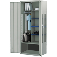 Casier pour &eacute;quipement, Acier, 36" la x 24" p x 72" h, Gris Rideout Tool & Machine Inc.