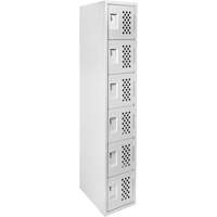 Clean Line Lockerettes, 6 -tier, 18" x 72" x 12", Steel Rideout Tool & Machine Inc.