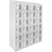 Assembled Clean Line™ Perforated Economy Lockers FL355 | Rideout Tool & Machine Inc.