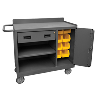 Mobile Bench Cabinet, Steel Surface FL636 | Rideout Tool & Machine Inc.