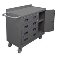 Mobile Bench Cabinet, Steel Surface FL637 | Rideout Tool & Machine Inc.