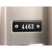 Locker Plate Numbers FL641 | Rideout Tool & Machine Inc.