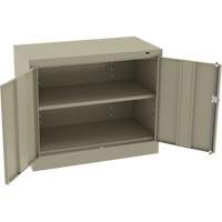 Standard Desk-High Cabinet, Steel, 30" H x 36" W x 18" D, Beige FL776 | Rideout Tool & Machine Inc.
