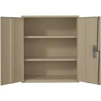 Armoire de rangement Lo-Boy, Acier, 2 Tablettes, 40" h x 36" la x 18" P, Beige Rideout Tool & Machine Inc.