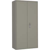 Armoire garde-robe, Acier, 36" la x 18" p x 72" h, Gris Rideout Tool & Machine Inc.