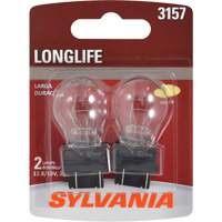 3157 Long Life Mini Automotive Bulb, Incandescent, 26.9 W/8.3 W, Off White Rideout Tool & Machine Inc.