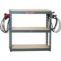Battery Charging Rack with 10 Clamp Sets Rideout Tool & Machine Inc.