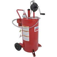 25-Gallon Steel Fuel Caddy with 2-Way Rotary Pump & Filter Rideout Tool & Machine Inc.