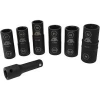 Half Metric Flip Socket Set, 7 Pcs, Impact, 1/2" Drive Size, Deep Rideout Tool & Machine Inc.