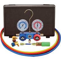 Automotive R134A 2-Way Manifold Gauge Set with Mini Dye Injector Rideout Tool & Machine Inc.