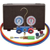 Automotive Manifold Gauge Set with Mini Dye Injector & Manual Couplers Rideout Tool & Machine Inc.