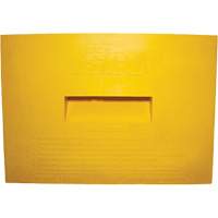 Wheel Chock, Polyurethane, Yellow, 15-1/4" W x 12-1/8" D x 10-3/4" H Rideout Tool & Machine Inc.