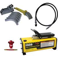 Ensemble de t&ecirc;te de brise-talon pour pneus g&eacute;ants avec pompe hydraulique de 1/2 gallon Rideout Tool & Machine Inc.