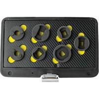 Threaded Leaf Spring Shackle Pin Remover & Installation Master Set, 7 Pieces, 1/2" Drive Size Rideout Tool & Machine Inc.