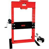 Presse pour atelier op&eacute;r&eacute;e par une pompe/hydraulique &agrave; air, Capacit&eacute; 50 tonnes Rideout Tool & Machine Inc.