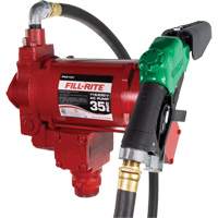 Pompe de transfert de carburant 115/230 V c. a. avec pistolet Rideout Tool & Machine Inc.
