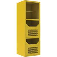 Armoire pour le contr&ocirc;le des d&eacute;versements, 1 Tablettes, 72" h x 24" la x 24" p, Acier, Jaune Rideout Tool & Machine Inc.