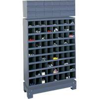 Modular Small Parts Storage Unit, Steel, 18 Drawers, 33-3/4" x 12-1/4" x 58-5/8", Grey FN371 | Rideout Tool & Machine Inc.