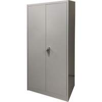 Storage Cabinet, Steel, 4 Shelves, 66" H x 30" W x 15" D, Grey Rideout Tool & Machine Inc.