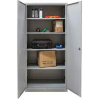 Armoires de rangement Hi-Boy, Acier, 4 Tablettes, 72" h x 36" la x 18" P, Gris Rideout Tool & Machine Inc.