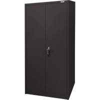 Storage Cabinet, Steel, 4 Shelves, 66" H x 30" W x 15" D, Black Rideout Tool & Machine Inc.