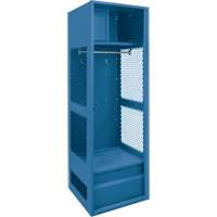 Casier pour &eacute;quipement, Acier, 24" la x 24" p x 72" h, Bleu fonc&eacute; Rideout Tool & Machine Inc.