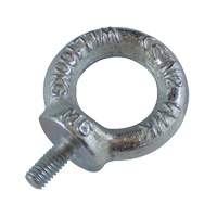 Drop Forged Eye Bolts, 1/8" Dia., 1/2" L, Uncoated Natural Finish, 154 lbs (70 kg) Capacity Rideout Tool & Machine Inc.