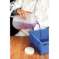 Bouteilles, Ronde, 128 fl. oz., Plastique Rideout Tool & Machine Inc.