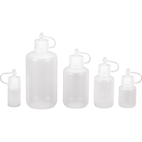 Narrow-Mouth Bottles, Round, 1/2 oz., Plastic HB233 | Rideout Tool & Machine Inc.