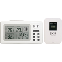 Indoor/Outdoor Thermometers With Clock, Contact, Digital, 32 to 122°F (0 to 50°C) Rideout Tool & Machine Inc.