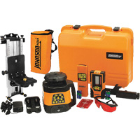 Laser rotatif horizontal et vertical &agrave; nivellement automatique et faisceau rouge, 200' (60 m), 635 N.m Rideout Tool & Machine Inc.