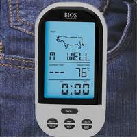 Wireless Meat & Poultry Thermometer, Contact, Digital, 32-482°F (0-250°C) Rideout Tool & Machine Inc.