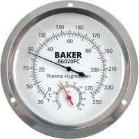 Dial Thermo-Hygrometer, 0% - 100% RH, 30 - 250°F (0 - 120°C) Rideout Tool & Machine Inc.