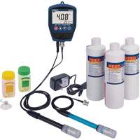 R3525 pH/mV Meter with ORP Electrode, pH/Conductivity Solutions & Power Adapter Kit IC967 | Rideout Tool & Machine Inc.