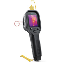 24:1 Spot IR Thermal Imaging Camera with Bullseye Laser & Type K Thermocouple, 160 x 120 pixels, -10° - 45°C (14° - 113°F), 70 mK Rideout Tool & Machine Inc.