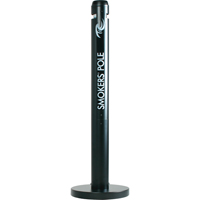 Smokers' Pole Cigarette Receptacle, Free-Standing, Aluminum, 41" Height Rideout Tool & Machine Inc.
