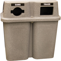 Recycling Containers Bullseye™, Curbside, Plastic, 2 x 114L/60 US gal. JC592 | Rideout Tool & Machine Inc.