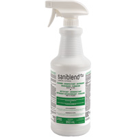 D&eacute;sinfectant et assainissant SaniBlend pr&ecirc;t &agrave; l'emploi, 950 ml, Bouteille &agrave; g&acirc;chette Rideout Tool & Machine Inc.
