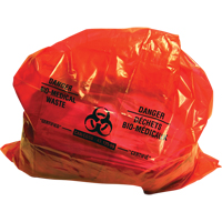 Sure-Guard™ Bio-Medical Waste Liners, Bio-Hazard, 50" L x 37" W, 2 mil, 100 /pkg. JD102 | Rideout Tool & Machine Inc.