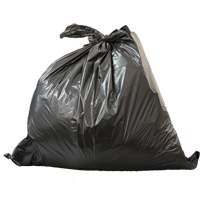 Garbage Bags, Oxo-Degradable, X-Strong, 1.2 mil Thick, Box of 150, Black JD177 | Rideout Tool & Machine Inc.