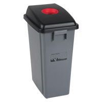 Recycling & Garbage Bin with Classification Lid, Plastic, 16 US gal. JL264 | Rideout Tool & Machine Inc.