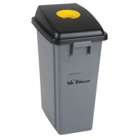 Recycling & Garbage Bin with Classification Lid, Plastic, 16 US gal. JL265 | Rideout Tool & Machine Inc.