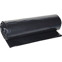 Garbage Bags, Oxo-Degradable, Strong, 0.8 mils Thick, Box of 150, Black JI402 | Rideout Tool & Machine Inc.