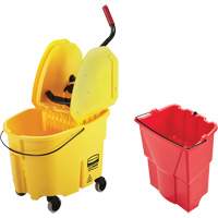WaveBrake&reg; Mop Bucket & Wringer Combo Pack, Down Press, 8.75 US Gal.(35 Quart), Yellow Rideout Tool & Machine Inc.