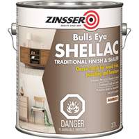 Zinsser&reg; Bulls Eye&reg; Shellac Sealer, Amber, 3.7 L Rideout Tool & Machine Inc.