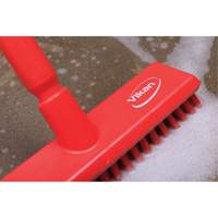 Water-Fed Deck Scrub Brush, X-Coarse Bristles, 10-3/4", Polyester, Green Rideout Tool & Machine Inc.