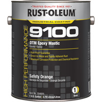 9100 System DTM Epoxy Mastic Base, Safety Orange, Gallon Rideout Tool & Machine Inc.