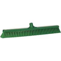 Small Particle Push Broom Head, Fine Bristles, 24", Polyester, Green Rideout Tool & Machine Inc.